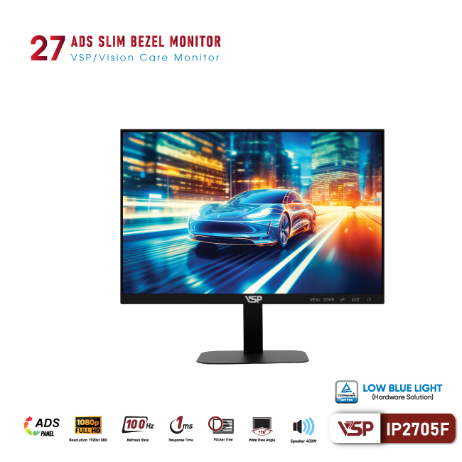 Màn hình VP VSP IP2705F - 27 inch - BOE / 1ms / 100Hz
